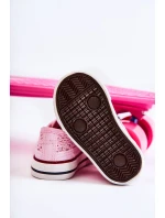 Dziecięce Trampki Z Koronką Różowe Roly-Poly Dziecięce Trampki Z Koronką Różowe Roly-Poly