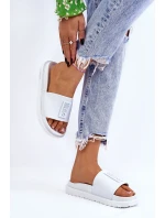 Dámské pantofle Big Star model 21609139 Bílé - Big Star Shoes Dámské pantofle Big Star model 21609139 Bílé - Big Star Shoes