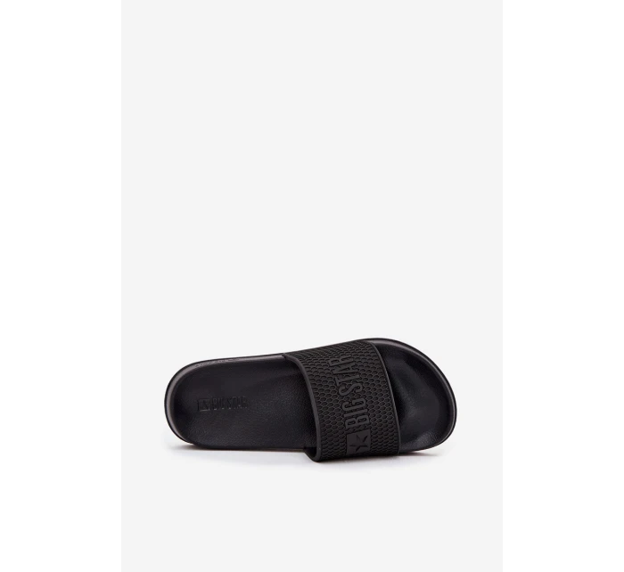 Klapki Męskie Na Piankowej Podeszwie Big Star SS174356 Czarne