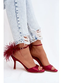 Sandály Na Podpatku S Bordové model 21757820 - Boto