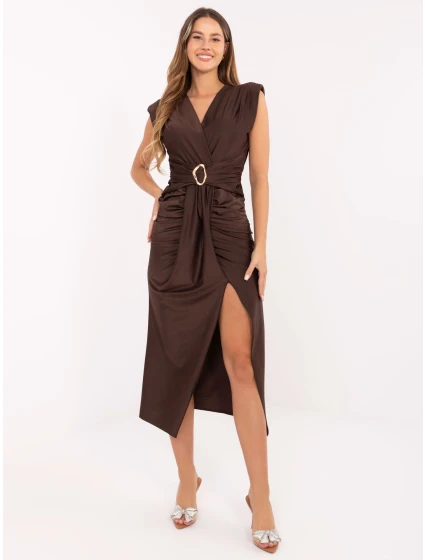 Šaty IT SK 21171.07P tmavohnedé Šaty IT SK 21171.07P tmavohnedé