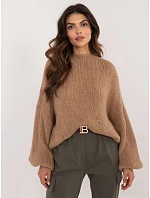 Sweter TW SW BI model 22556690 camelowy - FPrice Sweter TW SW BI model 22556690 camelowy - FPrice
