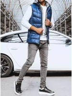 Pánska tmavomodrá vesta FashionStreet TX4138 Pánska tmavomodrá vesta FashionStreet TX4138