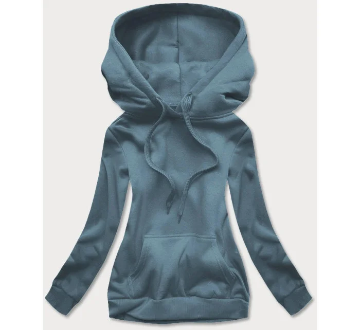 Šedomodrá dámska tepláková mikina (W02-09