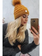 Čepice model 18743584 hořčice - K-Fashion