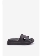 Piankowe Klapki Z Wycięciami Czarne Neladith Piankowe Klapki Z Wycięciami Czarne Neladith