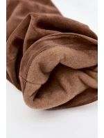 Marszczone Kozaki Z Naturalnego Zamszu Na Słupku Ocieplane Zazoo 4228 Jasnobrązowe