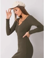 Šaty RV SK model 16311242 khaki - FPrice Šaty RV SK model 16311242 khaki - FPrice