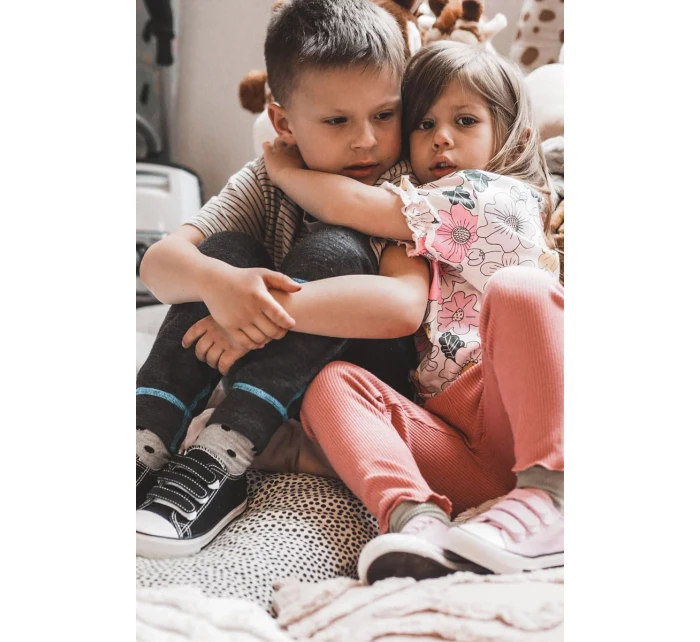 Dětské tenisky na suchý zip Černá Bernie