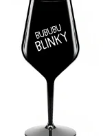 BUBUBUBLINKY - čierny nerozbitný pohár na víno 470 ml