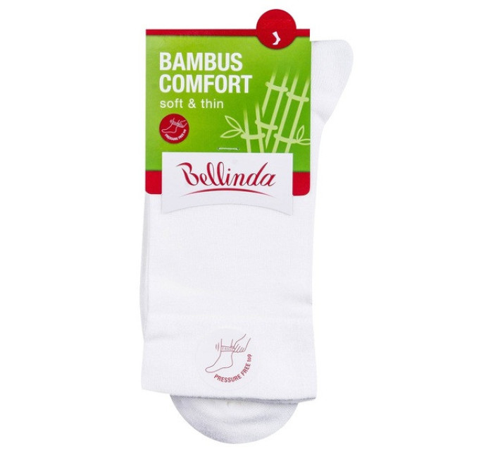 Dámske bambusové ponožky BAMBUS LADIES COMFORT SOCKS - Bellinda - biela