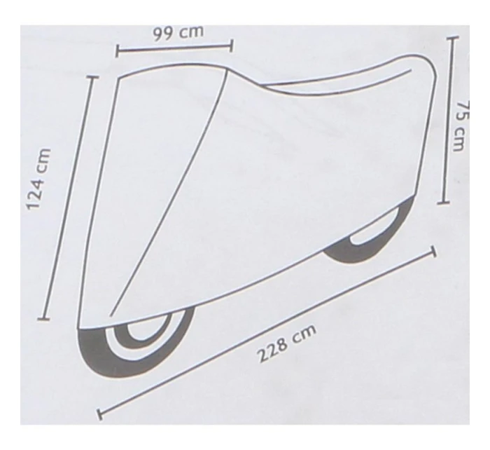 Kryt motora 228x124/75x99cm DUNLOP