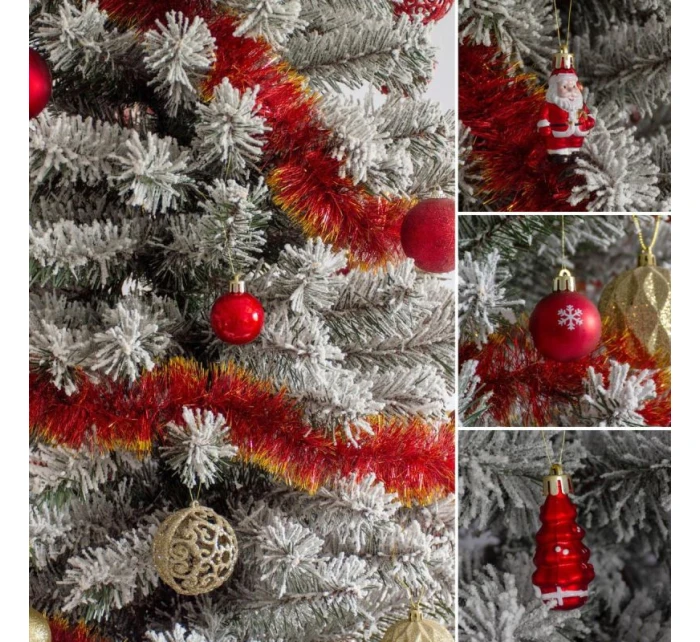 PLASTOVÉ TVAROVANIE OZDÔB BEZPEČNÝ VIANOČNÝ STROMČEK 10KS SĽUDA