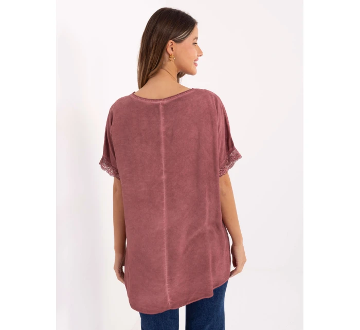 Blúzka MI BZ 7951.34 tmavoružová