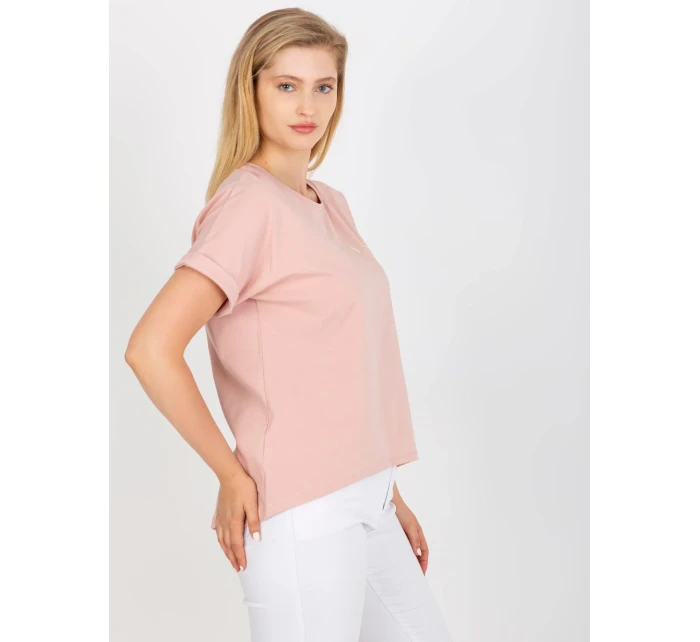 Tričko RV TS 7776.02P svetlo ružová