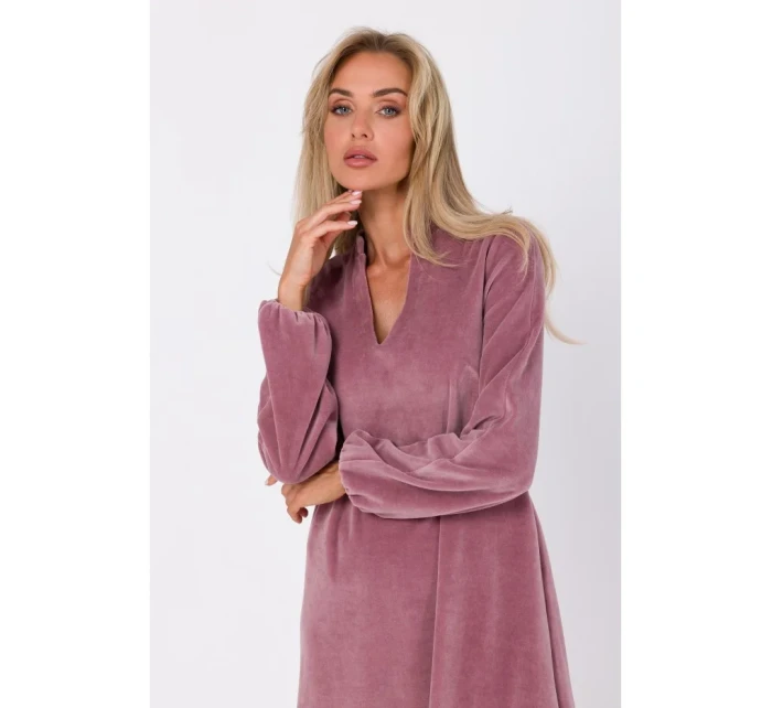 Šaty s výstřihem do V růžové model 18863690 - Moe Šaty s výstřihem do V růžové model 18863690 - Moe