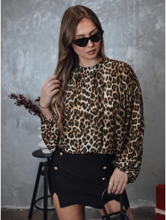 Dámska oversize blúzka LEOPARDY s leopardím vzorom FashionStreet RY2708