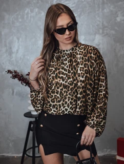 Dámska oversize blúzka LEOPARDY s leopardím vzorom FashionStreet RY2708