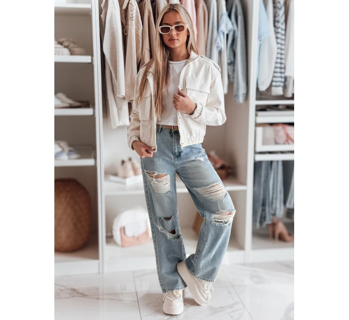 Dámské džínové kalhoty s otvory blue Dstreet model 21984781 - FashionStreet Dámské džínové kalhoty s otvory blue Dstreet model 21984781 - FashionStreet