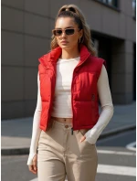 Dámská prošívaná červená vesta Dstreet model 21991842 - FashionStreet