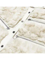 Dámska okrová kožušinová vesta (GSQ2249) Dámska okrová kožušinová vesta (GSQ2249)