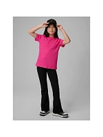 Dievčenské jednofarebné tričko 4F 4FJRSS26TTSHF3554-12S deti