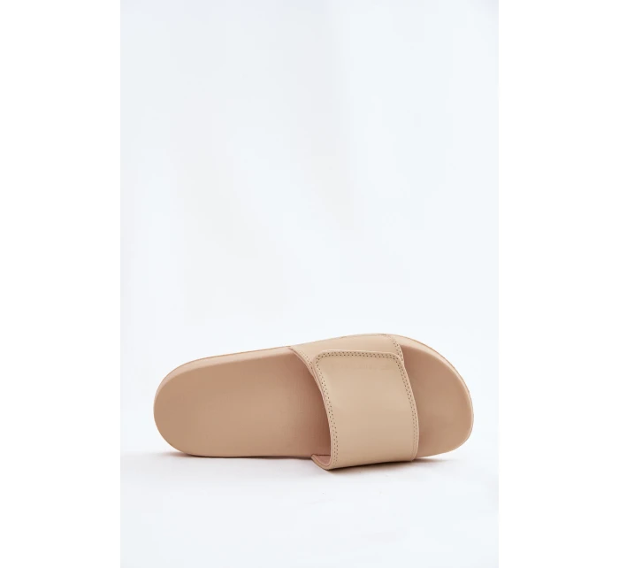 Dámské Pantofle Béžové model 21697593 - 4F