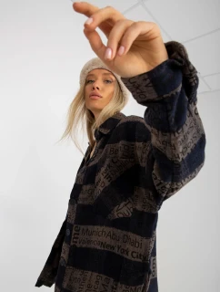 Košeľa DN KS 3990.95P tmavo modrá