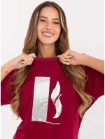 Blúzka RV BZ A820.27P bordová Blúzka RV BZ A820.27P bordová