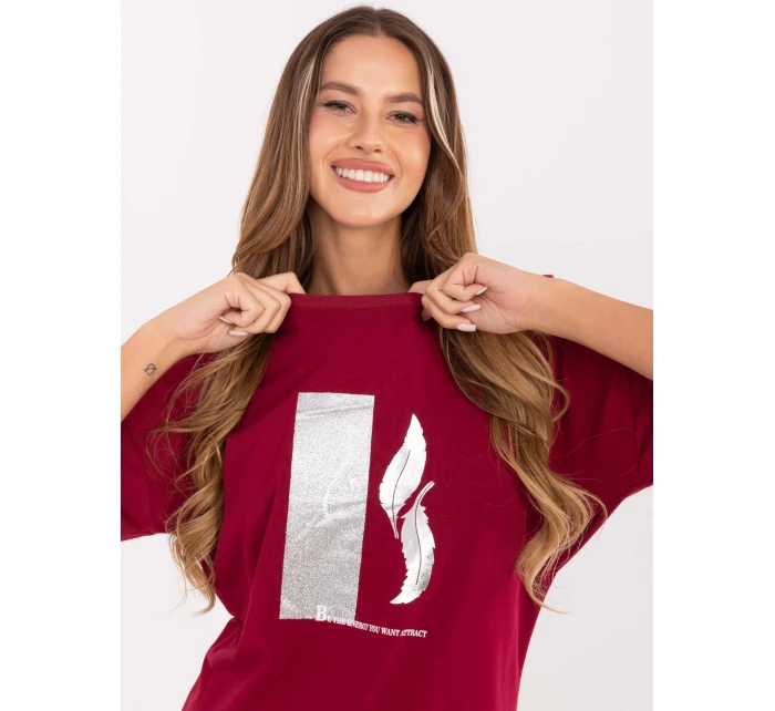 Blúzka RV BZ A820.27P bordová Blúzka RV BZ A820.27P bordová