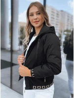 Dámska bunda s kapucňou SELENE black FashionStreet TY3751 Dámska bunda s kapucňou SELENE black FashionStreet TY3751