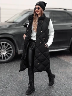 Dámska dlhá prešívaná vesta ARCTVEST black FashionStreet TY4765