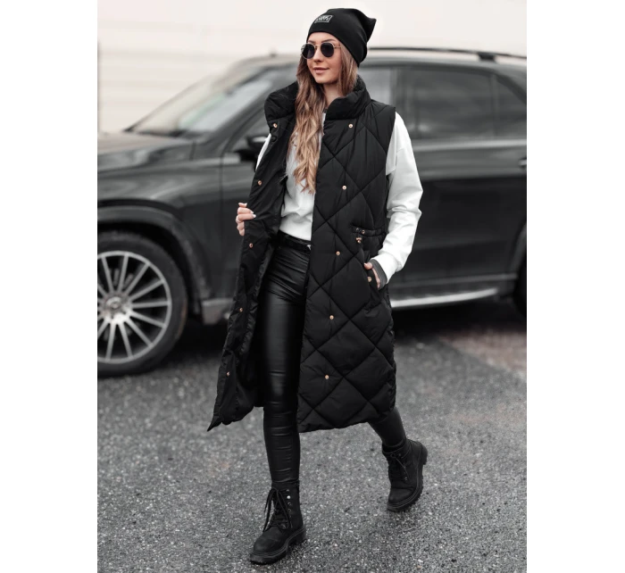 Dámska dlhá prešívaná vesta ARCTVEST black FashionStreet TY4765 Dámska dlhá prešívaná vesta ARCTVEST black FashionStreet TY4765