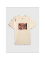 T-shirt regular z nadrukiem męski 4F 4FRSS26TTSHM4238-11S