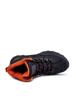 Męskie Buty Trekkingowe Ocieplane Cross Jeans KK1R4018C Czarne