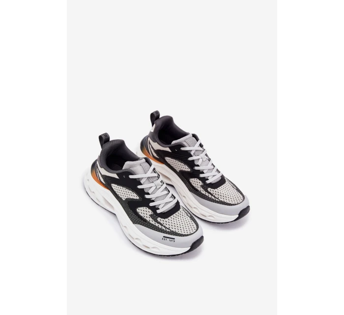 Buty Sportowe Męskie Na Platformie Big Star RR174023 Hi-Poly System Szare