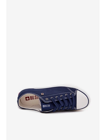 Pánské Nízké Tenisky Materiálové Big Star model 21705211 Tmavě Modré - Big Star Shoes