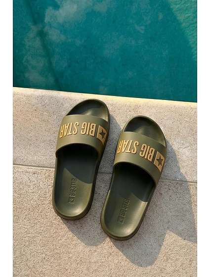 Pánské pantofle Big Star model 21706473 zelené - Big Star Shoes Pánské pantofle Big Star model 21706473 zelené - Big Star Shoes