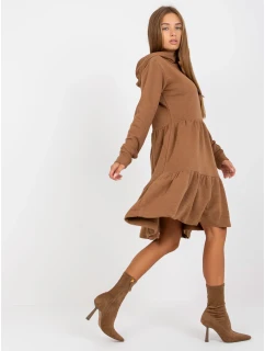 Šaty D10027C30287A6 hnedé