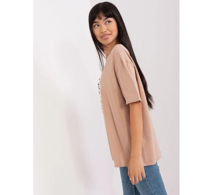 T shirt LK TS model 18741284 beżowy - FPrice