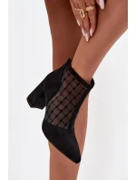 Dámske čižmy D&A na kolíku - čierne Dámske čižmy D&A na kolíku - čierne