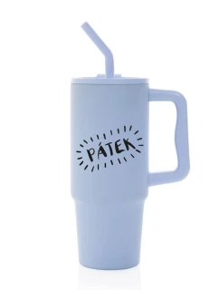 PÁTEK - světle modrý cestovní termohrnek 900 ml