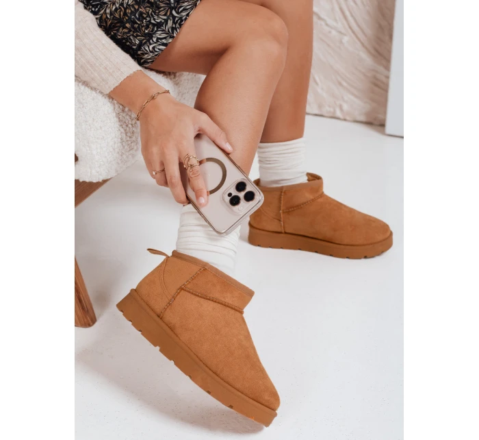 Dámské sněhule na platformě camel model 21992200 - Dstreet