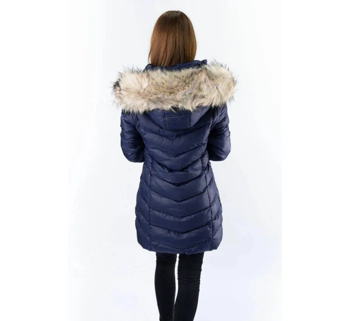 ZIMOWA KURTKA DAMSKA Z  GRANATOWA model 21241952 - SPEED.A