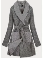 Šedý dámský  kabát model 16147885 - ROSSE LINE