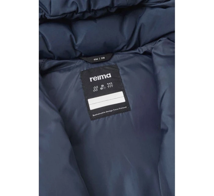 dětská péřová bunda Navy 3 Junior Unisex nepromokavá tmavě modrá model 21351547 - Reima