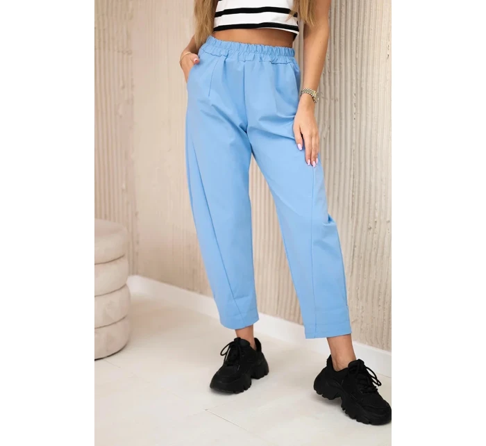 Nohavice s vreckami Summer Punto modré