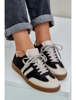 model 21684270 Kožené Nízké Tenisky Dámské Černé - Zazoo