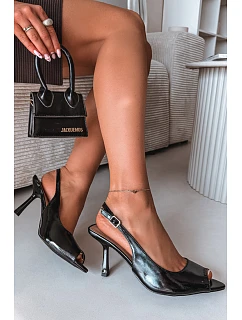 Dámské sandály na podpatku černé model 22092001 - Boto