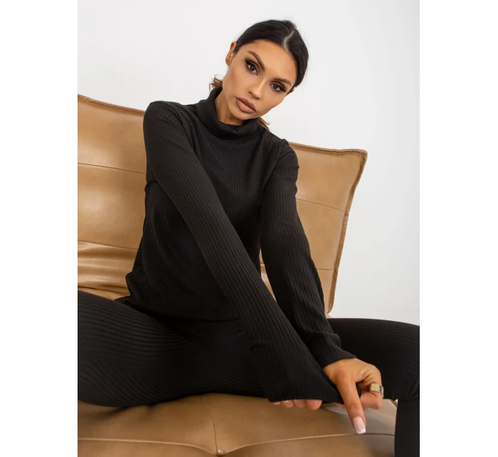 Dámská halenka LK BZ model 18265549 černá - FPrice Dámská halenka LK BZ model 18265549 černá - FPrice